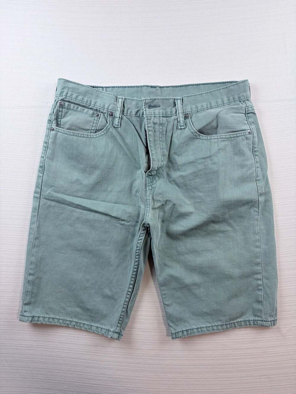 Levi's Denim Shorts Size 34 Green Cotton